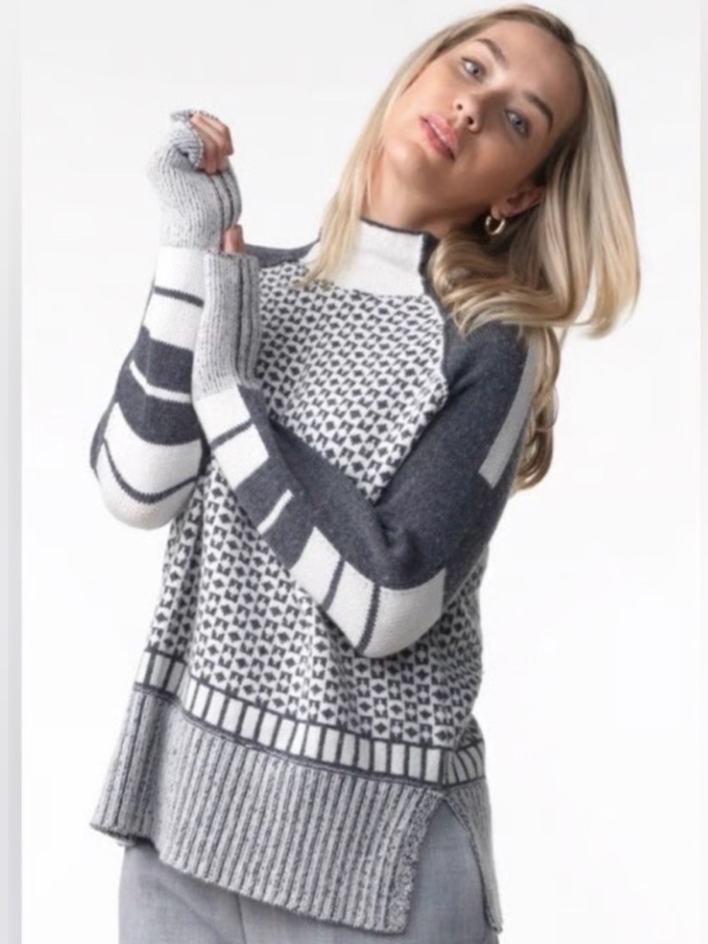 Zaket & Plover  Fairisle Intarsia Sweater S